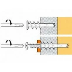 Boîte De 100 Chevilles Driva Tête Plate TP12 SPIT - L.35 - Ép.max.12 - 59360 -France SPIT Soldes 2022 6400 2