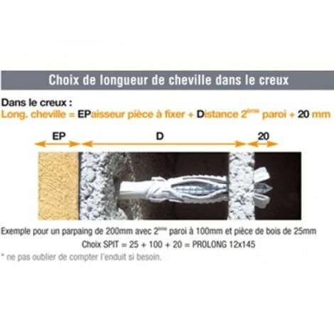 Cheville + Tirefond Prolong HF Ø12x120 Mm SPIT - Boîte De 25 - 566675 5 Cheville + Tirefond Prolong HF Ø12x120 Mm SPIT - Boîte De 25 - 566675 – Image 3