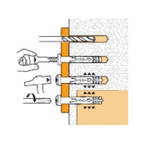 Bidon De 1000 Chevilles HIT M à Douille Plate SPIT - L.25 Mm - Ø 5 Mm - 055703 4 Bidon De 1000 Chevilles HIT M à Douille Plate SPIT - L.25 Mm - Ø 5 Mm - 055703 – Image 2